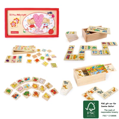 Memo Lillebi o. Zahlen o. Kunterbunt o. Domino Fahrzeuge o. Safari, small foot,