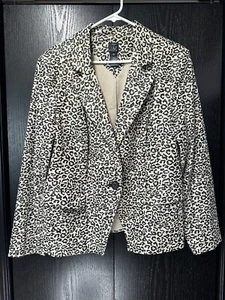 VAKKO FOR INC Women's Jacket - Size XL - Beige w/ Animal Print - Fully Lined - Picture 1 of 12