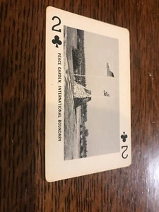 Single Swap Playing Card North Dakota Peace Garden, International Boundary - Picture 1 of 2