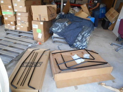 Cabina de marco negro Kimpex con kit de montaje 981-220-06 072298 Foto 1 de 4