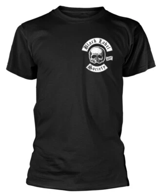 T-shirt nera Black Label Society logo teschio tasca UFFICIALE - Immagine 1 di 2