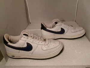2004 Nike Air Force 1 82' Low White Blue Black 306353-143 Men Size 11.5 - Picture 1 of 14