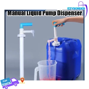 Manual Liquid Transfer Hand Pump for Oil Drum Fuel Water with Backflow Stop - Picture 1 of 7
