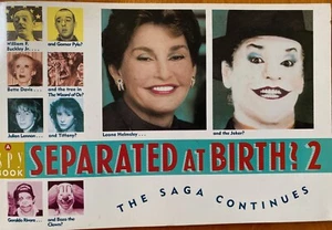 Separated at Birth? 2 by Spy Magazine (1988, Trade Paperback) Photo Humor Double - Imagen 1 de 5