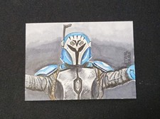 Star Wars Sketch Card By RJ Tomascik TOPPS STAR WARS GALAXY Chrome