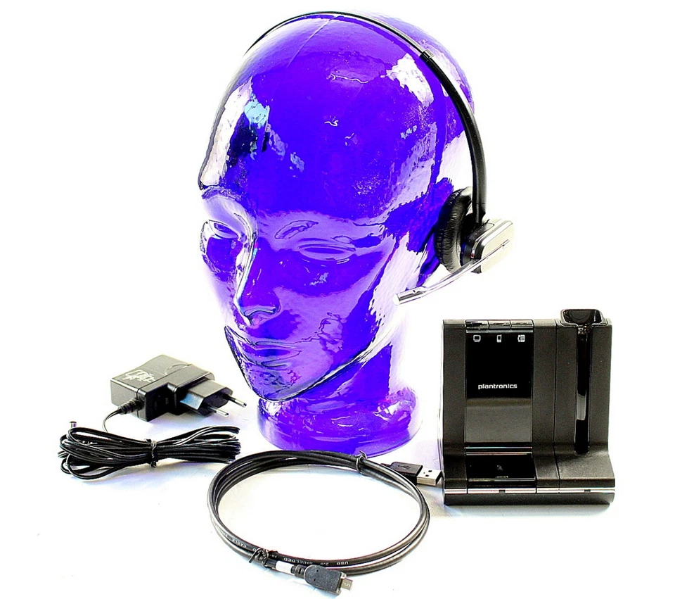 Plantronics WH500 Headset mit Kopfbügel und WO2A Basisstation - wie Savi Office - Bild 1 von 1