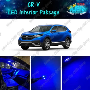 Kit de 13 unidades de equipamiento de luz LED interior azul para Honda CRV CR-V 2013-2018 2019 - Imagen 1 de 12