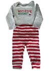 Carters Infant Boys Mistletoe Magnet Santa Bodysuit Creeper Pants Set Outfit