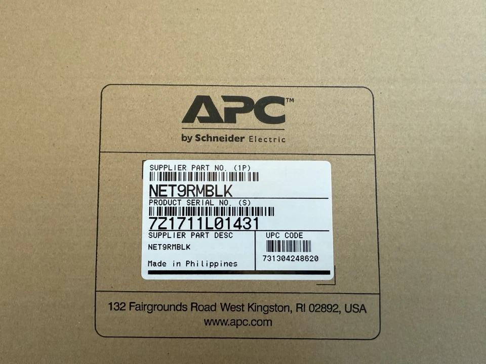 APC NET9RMBLK Rackmount SurgeArrest 9-Outlet/1700 Joules/120V Surge Protector - Image 1 of 1