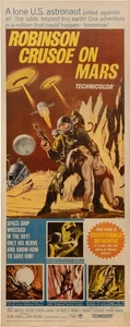 Daniel Defore ROBINSON CRUSOE ON MARS Original insert poster for the #126936 - Picture 1 of 1