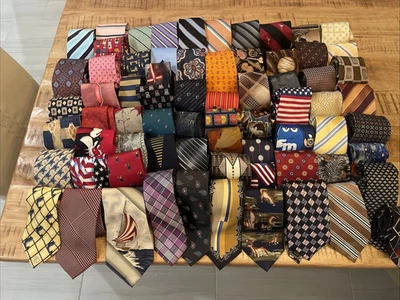 Lote de 100+ corbatas para hombre más vintage asst. Patrones de marcas ¡ENVÍO GRATUITO! Foto 1 de 4