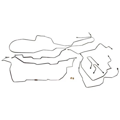 Kit de linha de freio 1995-1998 Chevy GMC K2500 cabine estendida cama longa aço inoxidável - Imagem 1 de 4