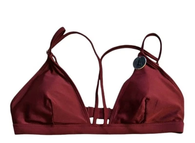 Nuevo con etiquetas Top de baño Forever 21 para mujer, borgoña, grande, con tiras, vintage Foto 1 de 3