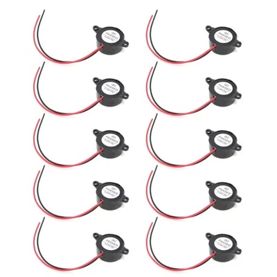 Set of 10pcs Loud Piezoelectric Buzzers Active Piezo Buzzers Continuous Sound - Image 1 of 4