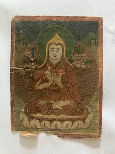 Ancient Mongolian Tibetan Buddhist miniathure Tsakli Amulet Mongolia B2-6x8 - Picture 1 of 2