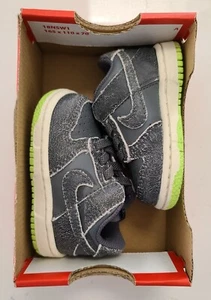 Nike Dunk Low SE TD Toddler Halloween 2022 Iron Grey Phantom Green DQ6217-001 3C - Picture 1 of 6