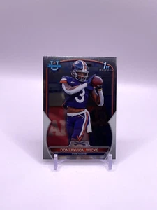 Dontayvion Wicks 2022 Bowman U 1st Football #96 Virginia Tech - Picture 1 of 2