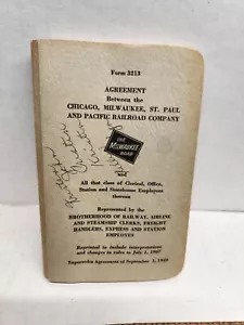 1967 VTG Employee Agreement for The Milwaukee Road Railroad - Picture 1 of 8