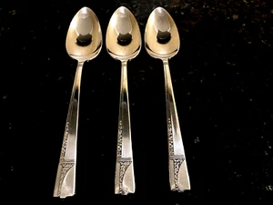 Nobility Plate CAPRICE Set Of 3 Silver Plate Solid Serving Spoons 8 1/4" - Picture 1 of 1