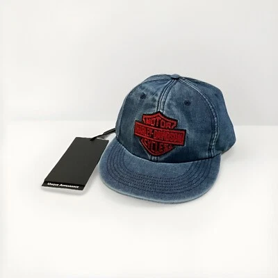 NEW Harley-Davidson Men’s Bar & Shield Denim Snapback Cap - Peacoat - Image 1 of 4
