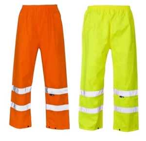 Pantalón de Lluvia Hi Viz Carga Alta Visibilidad Pantalón Funciona Alta Visibilidad Impermeable Exterior - Imagen 1 de 1