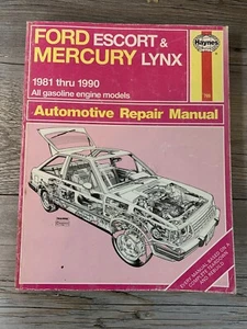 Haynes Ford Escort & Mercury Lynx 1981-1990 Automotive Service Repair Manual 789 - Picture 1 of 5
