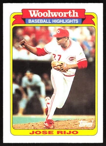 1991 Topps Woolworth Baseball Highlights Jose Rijo #31 Cincinnati Reds Card - Picture 1 of 2