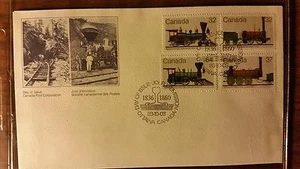 CANADA FDC 1983 CANADIAN LOCOMOTIVES BEAUTIFUL COLOR FREE US SHIPPING - Picture 1 of 2