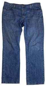 Jeans LL Bean Uomo 40X32 Vestibilità Classica Relax Lavaggio Medio Blu Cotone Denim - Foto 1 di 6