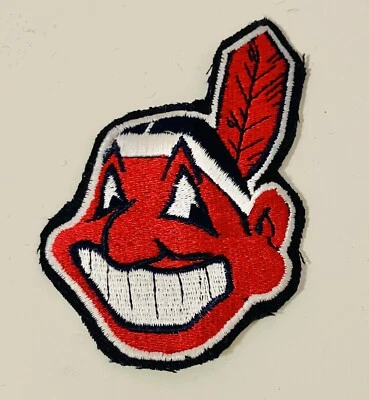 1990s Cleveland Indians Retro Patch Chief Wahoo MLB Guardians - Image 1 of 3