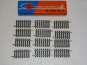 ROCO ( 42206 OU 4440 ) 12 RAILS DROITS EN MAILLECHORT 57mm EN BOITE HO - Picture 1 of 3