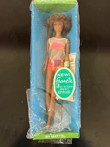 Vintage 1965 - New Francie Black - Twist 'N Turn Waist #1100 Mattel - In Box - Picture 1 of 13