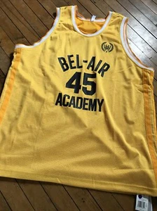 NWT Donovan Mitchell Bel Air Academy Jersey Adidas Mens 2XL #45 Gold And Black - Picture 1 of 5