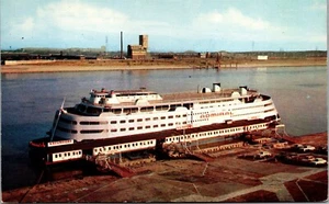 Vintage St Louis MO SS Admiral Ausflug Streamliner Mississippi Fluss Postkarte - Bild 1 von 2