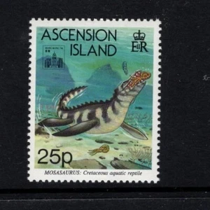 Ascensión 1994 Mosasaurus Cretácico Acuático Marino Reptil Dinosaurio SG 621 MNH - Imagen 1 de 1