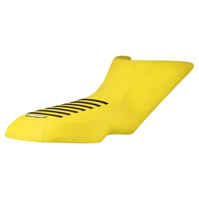 Cubierta de asiento Bombardier DS650 2000-2007 TODO AMARILLO BRILLANTE/NEGRO COSTILLAS #258 Foto 1 de 4