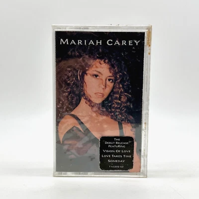 Mariah Carey Self-Titled Album U.S. Cassette w/ Hype Sticker Sealed 1990 Stained - Image 1 of 4