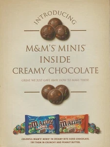 2006 Mars M&M's Mints Chocolate Candy - "Just Gave Away How To Make" - Print Ad - Picture 1 of 1