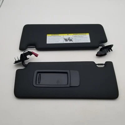 2022 2023 2024 BMW M3 G80 Front Set Right & Left Side Sun Visor OEM BLACK - Image 1 of 4