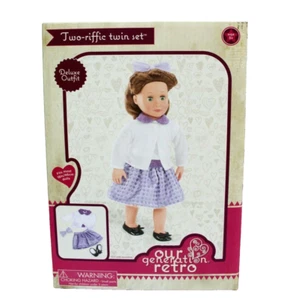 Our Generation Retro Deluxe Conjunto Doble de Dos Rifices Conjunto de Conjunto para Muñeca de 18 pulgadas - Imagen 1 de 2