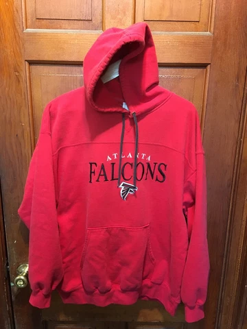 Atlanta Falcons Men’s Large Sweatshirt Hoodie NFL Football Vintage Cover