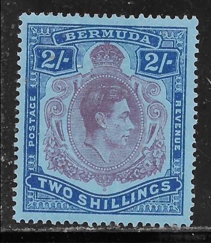 BERMUDA    SG116a     FLAW #10a    "DOT ON NECK"      MLH Cover
