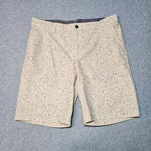 ADIDAS Golf Men's Sz 32 Ultimate Flag Print AOP Shorts Clear Brown 9" Inseam - Picture 1 of 10