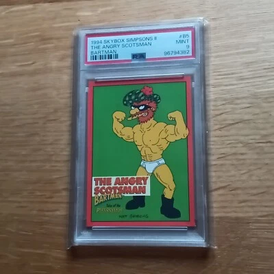 1994 SKYBOX SIMPSONS II #B5 The Angry Scotsman PSA 9 MINT - Image 1 of 4