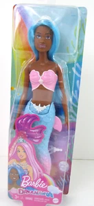 Barbie Dreamtopia Mermaid Doll Long Blue Hair Mattel African American New X6 - Picture 1 of 8