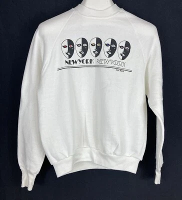 Sudadera De Colección Ciudad de Nueva York NY Arte Teatro Actuación Broadway Estrás Grande Foto 1 de 4