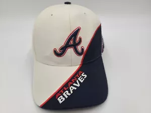 Cappello Berretto Atlanta Braves Twins Enterprise Regolabile Uomo MLB Baseball Bianco Blu - Foto 1 di 12