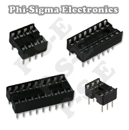 DIL / DIP IC Socket (6, 8, 14, 16, 18, 20 Pin Sockets)