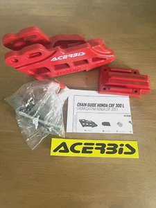 HONDA  CRF 300 RALLY 2021 - 2024  ACERBIS CHAIN GUIDE  BLOCK RED - Picture 1 of 2