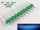 10 Pieces #78__Solid Carbide Drill Bits  Dremel Jewelry